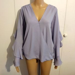 Venus Women Purple 3/4 Sleeve Blouse